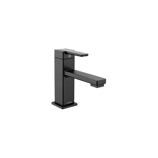 90 Degree One-Handle Bathroom Faucet in Matte Black
